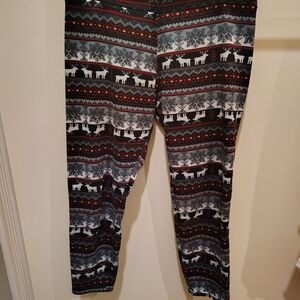 Kids Festive Patterned Leggings